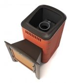 Печь для бани ПБ Каронада Мини Heavy Metal Витра терракота